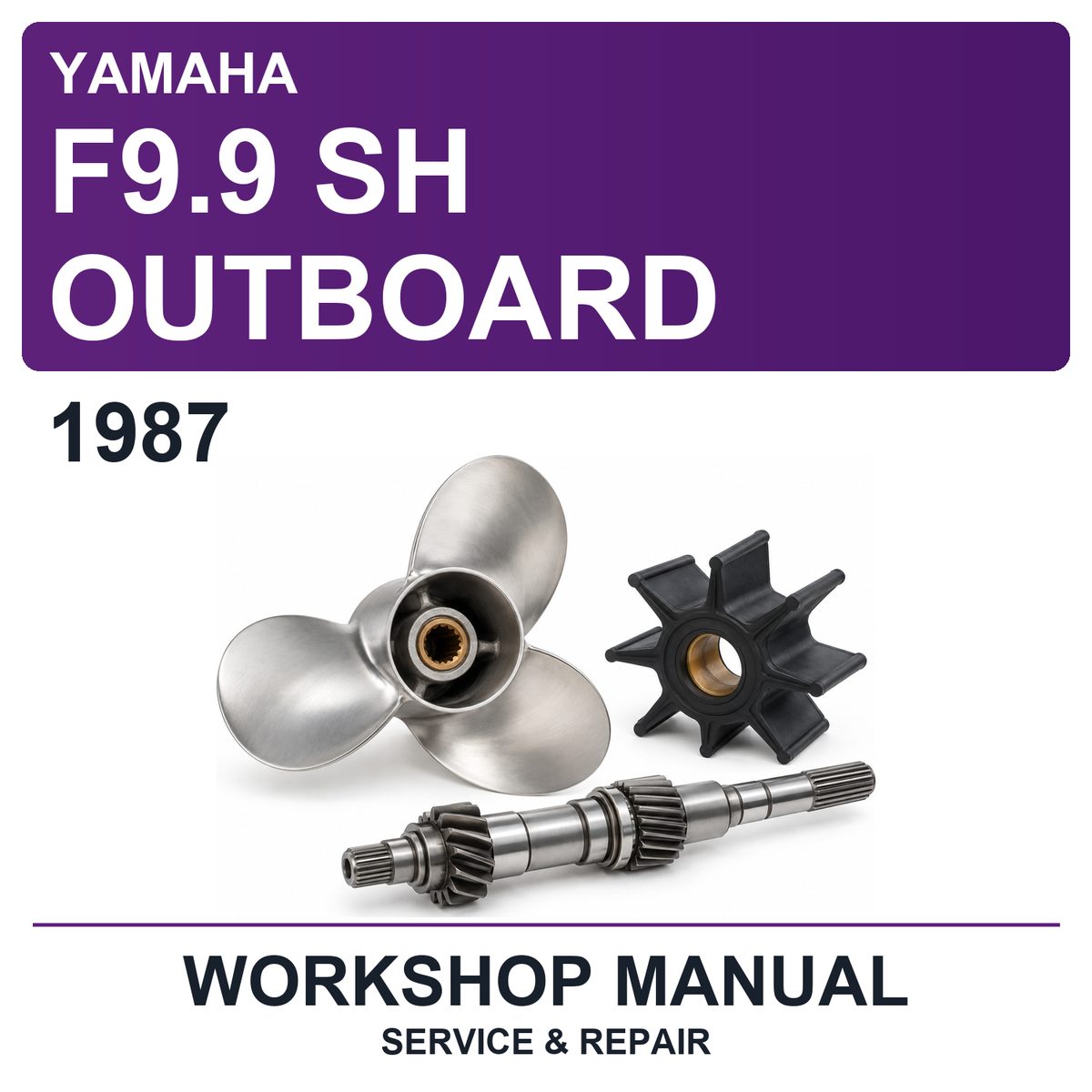 1987 Yamaha F9.9 SH Outboard Workshop Service & Repair Manual