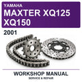 2001 Yamaha Maxter XQ125 XQ150 Workshop Service & Repair Manual