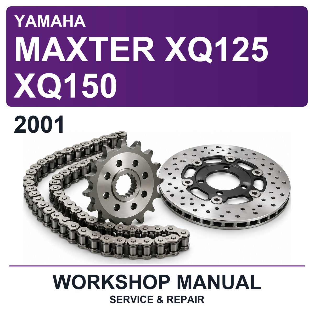 2001 Yamaha Maxter XQ125 XQ150 Workshop Service & Repair Manual