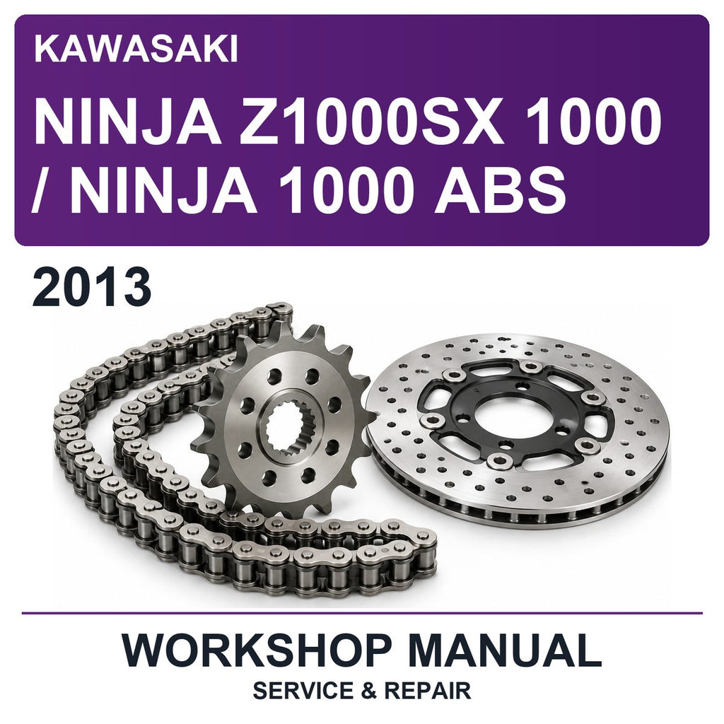2013 Kawasaki Ninja Z1000SX 1000 / Ninja 1000 ABS Workshop Service & Repair Manual