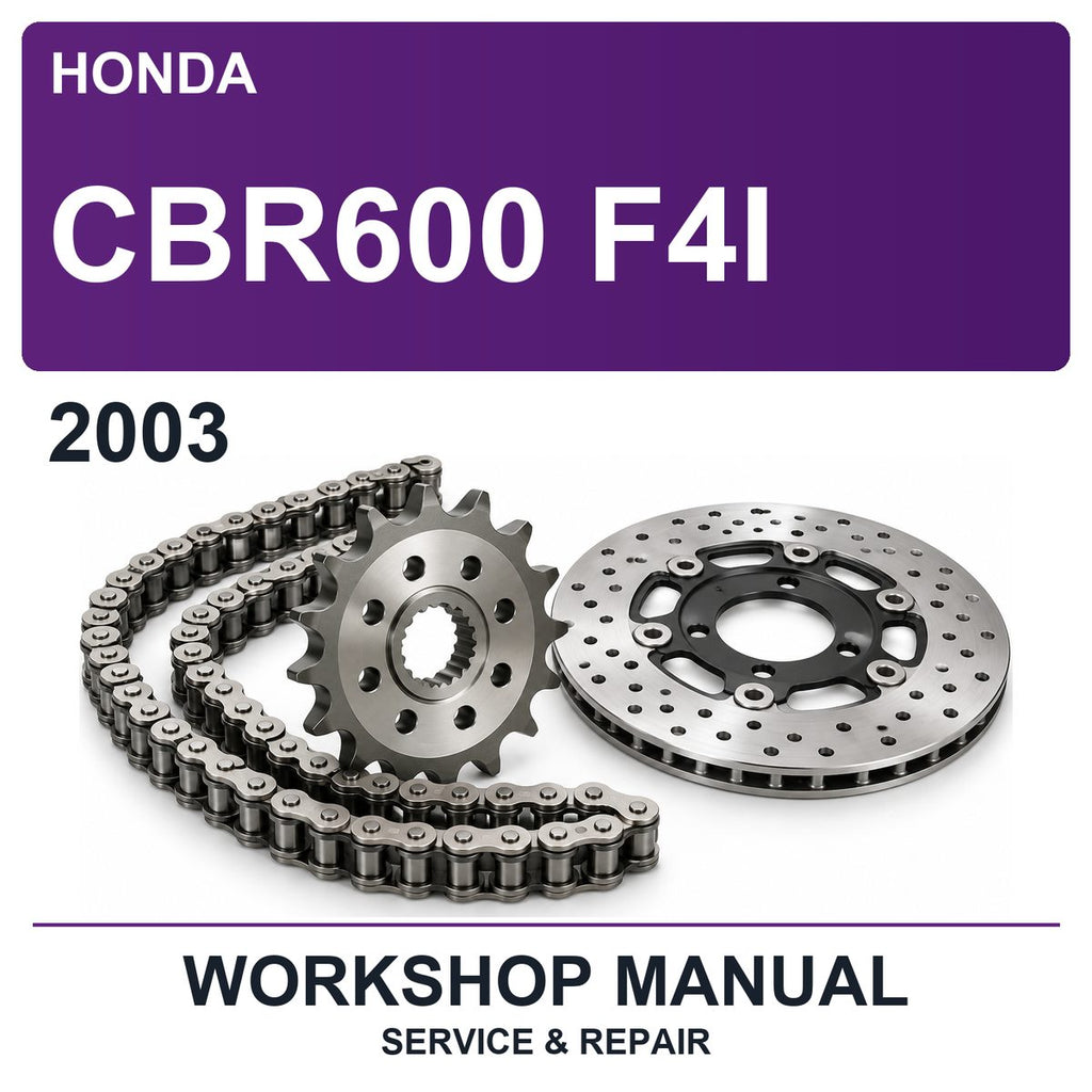 2003 Honda CBR600 F4I Workshop Service & Repair Manual