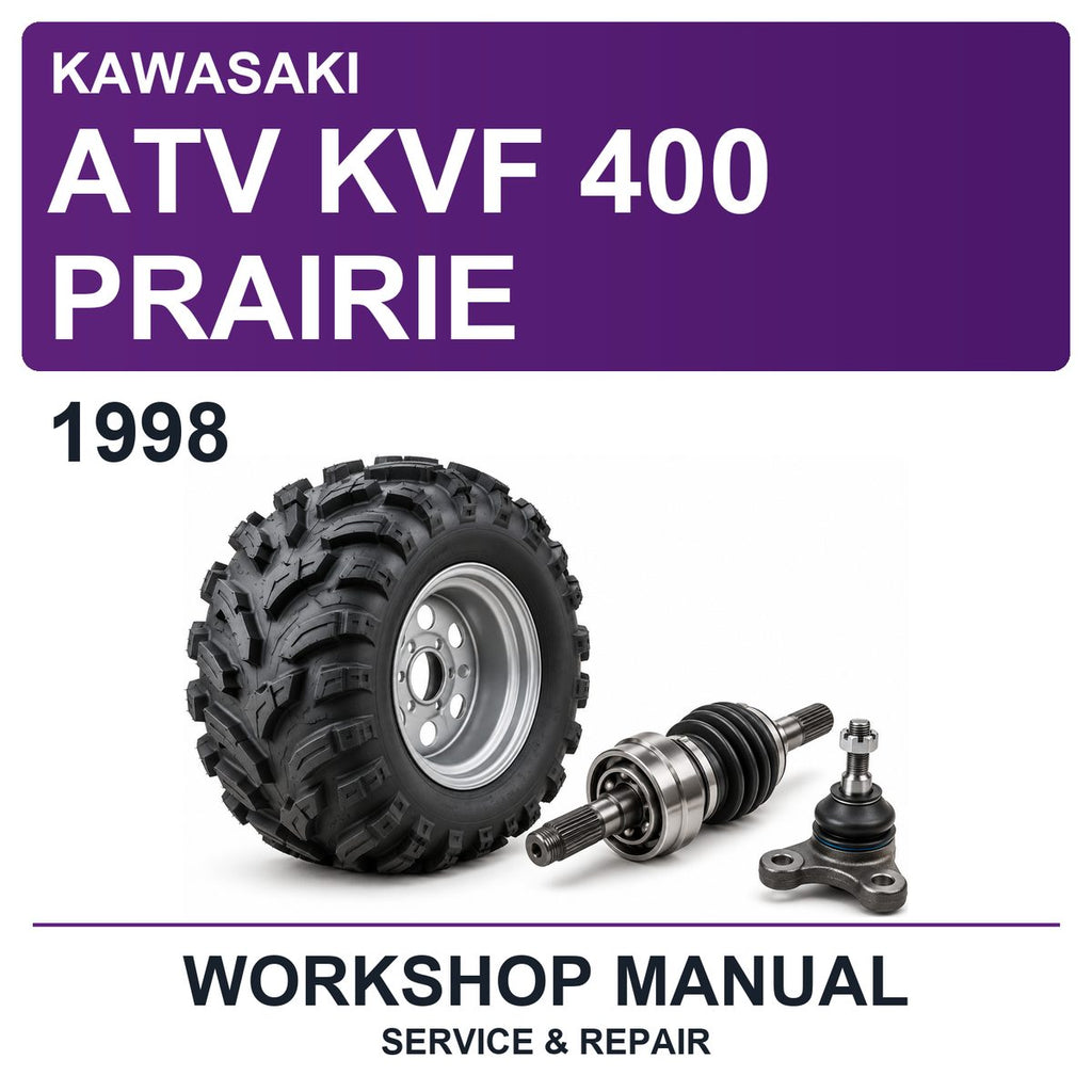 1998 Kawasaki ATV KVF 400 Prairie Workshop Service & Repair Manual