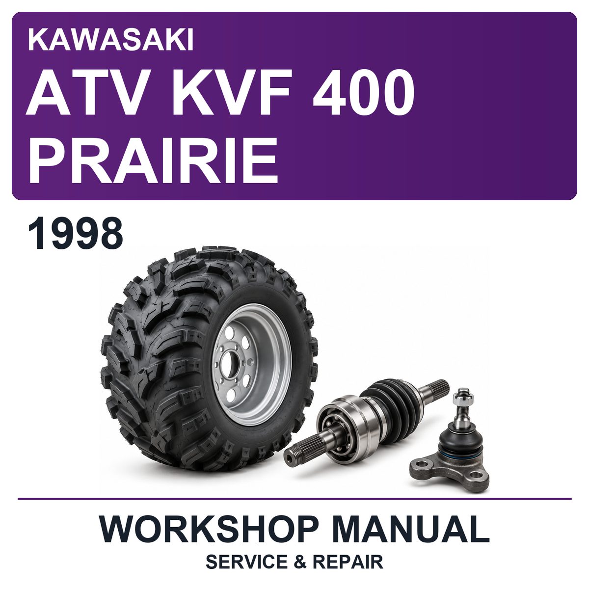1998 Kawasaki ATV KVF 400 Prairie Workshop Service & Repair Manual