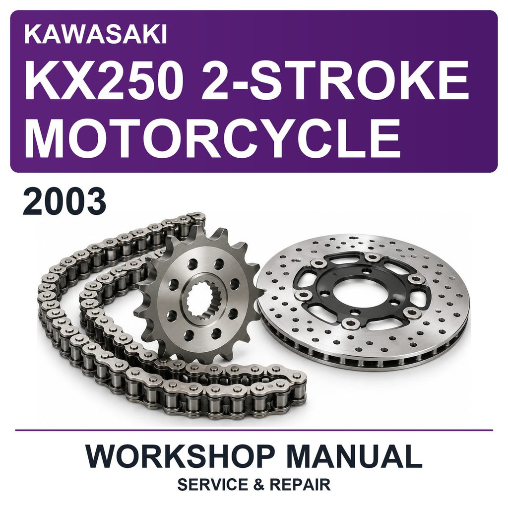 2003 Kawasaki KX250 2-Stroke Motorcycle Workshop Service & Repair Manual