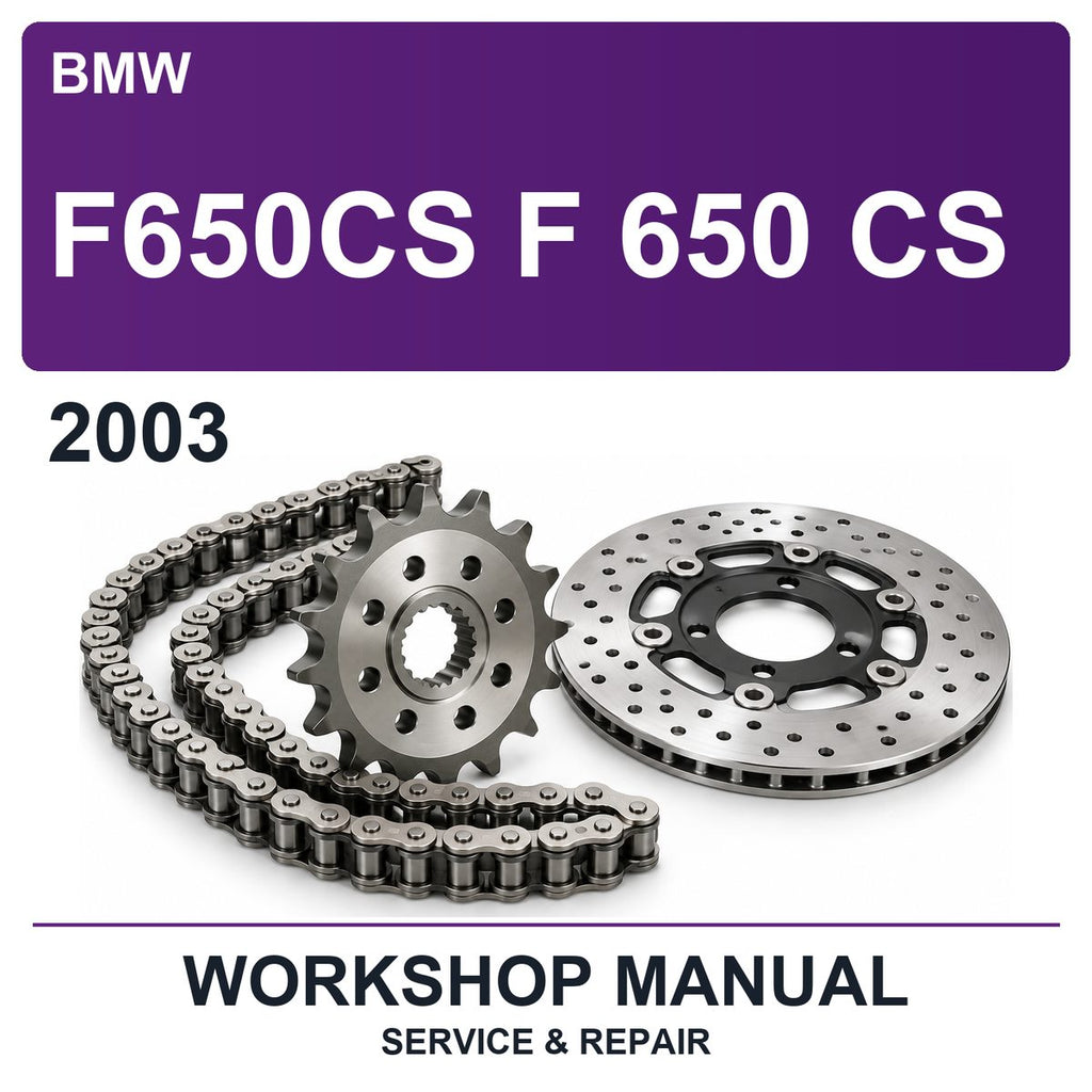 2003 BMW F650CS F 650 CS Workshop Service & Repair Manual