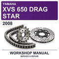 2008 Yamaha XVS 650 Drag Star Workshop Service & Repair Manual