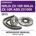 2013 Kawasaki Ninja ZX-10R Ninja ZX-10R ABS ZX1000 Workshop Service & Repair Manual
