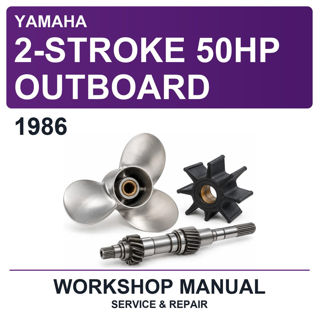 1986 Yamaha 2-Stroke 50HP Outboard Workshop Service & Repair Manual