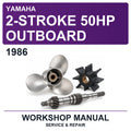 1986 Yamaha 2-Stroke 50HP Outboard Workshop Service & Repair Manual