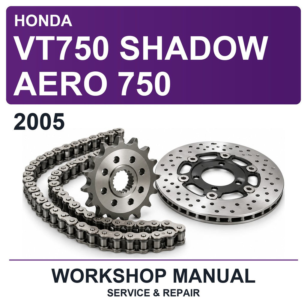 2005 Honda VT750 Shadow Aero 750 Workshop Service & Repair Manual