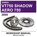 2005 Honda VT750 Shadow Aero 750 Workshop Service & Repair Manual