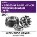 2001 Isuzu N Series Npr/npr Hd/nqr W3500/W4500/W5500 Diesel Workshop Service & Repair Manual