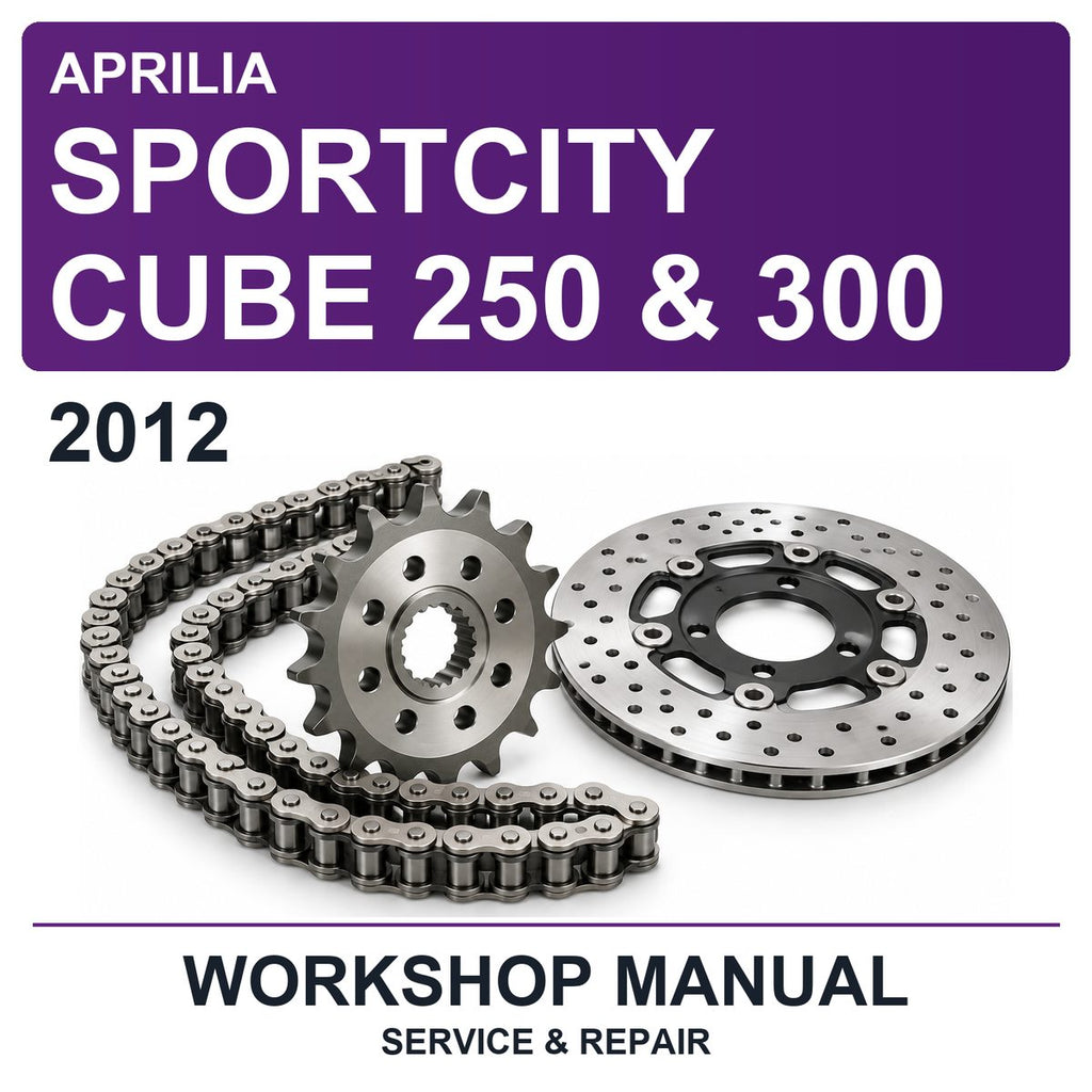 2012 Aprilia Sportcity Cube 250 & 300 Workshop Service & Repair Manual
