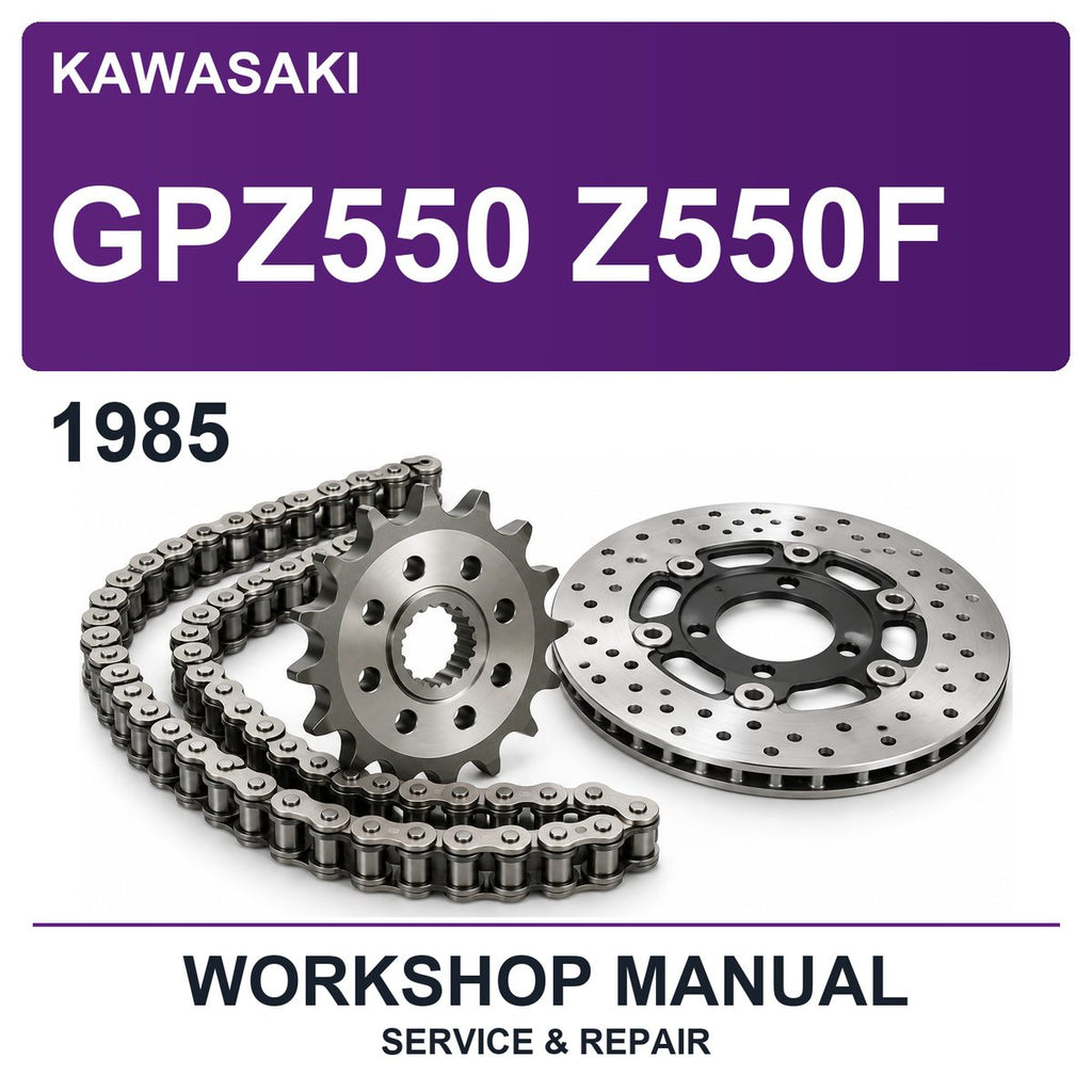 1985 Kawasaki GPZ550 Z550F Workshop Service & Repair Manual