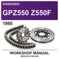 1985 Kawasaki GPZ550 Z550F Workshop Service & Repair Manual