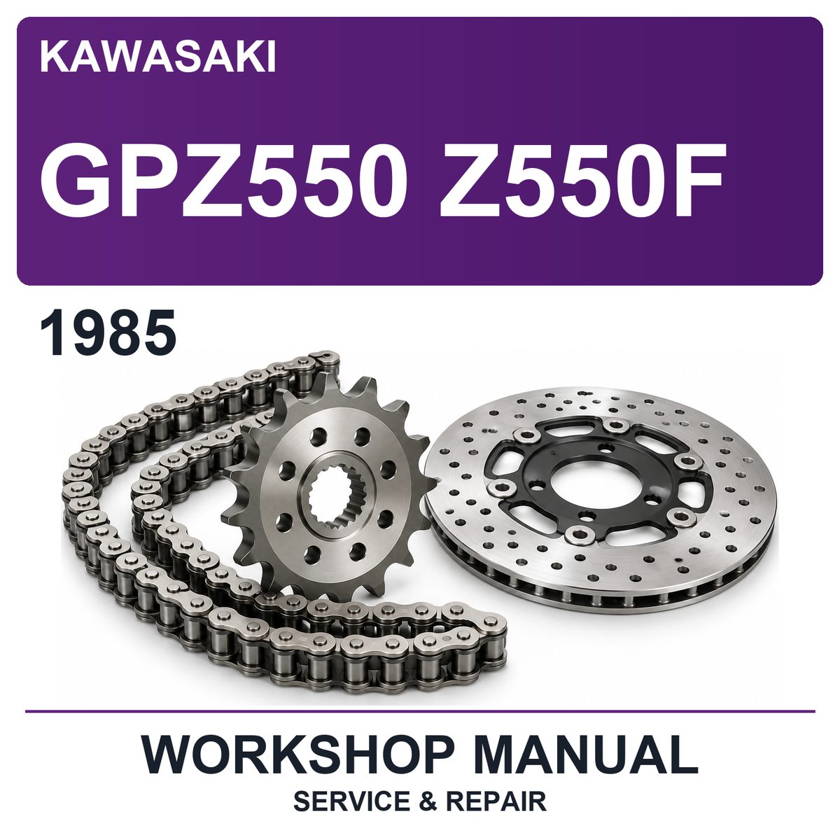 1985 Kawasaki GPZ550 Z550F Workshop Service & Repair Manual