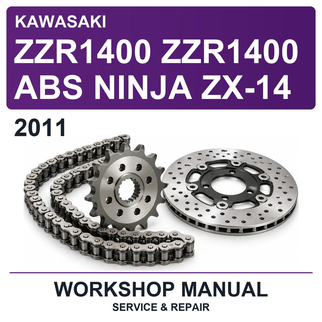 2011 Kawasaki ZZR1400 ZZR1400 ABS Ninja ZX-14 Workshop Service & Repair Manual