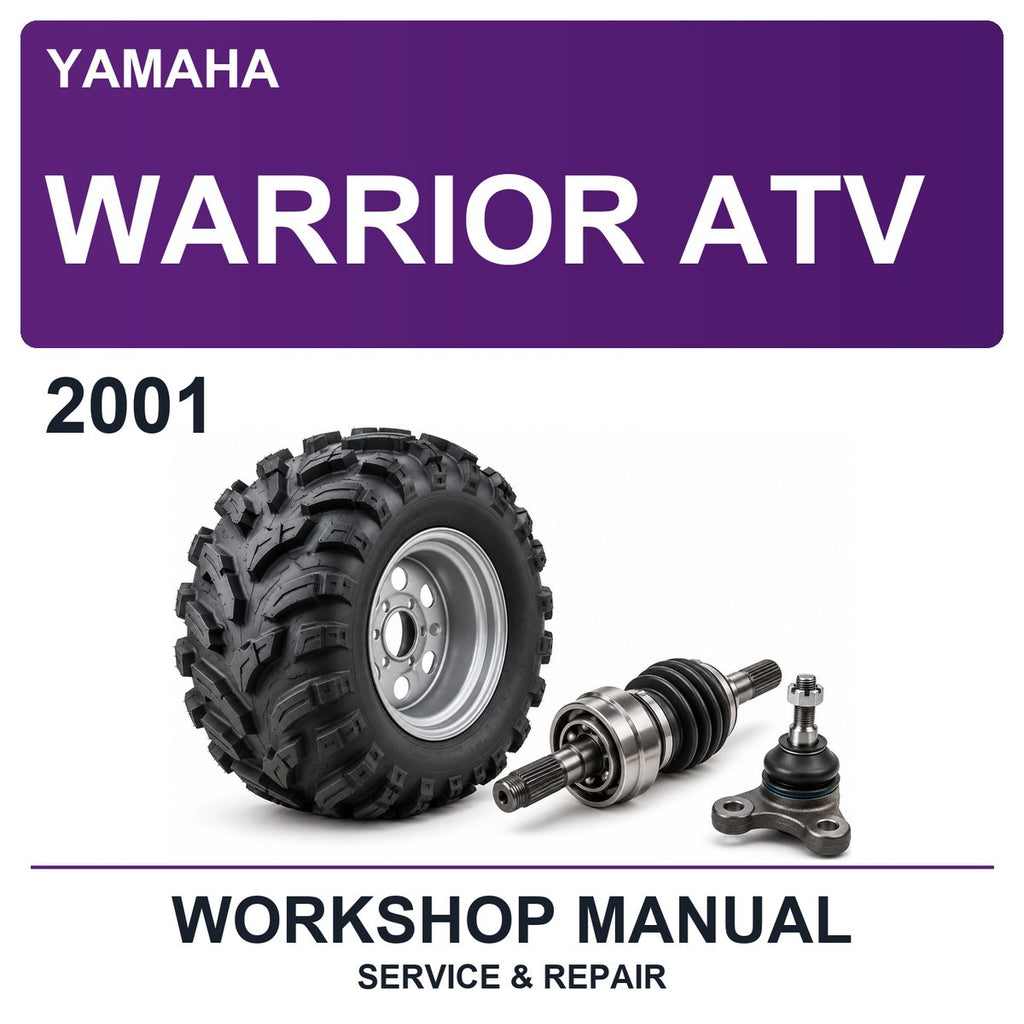 2001 Yamaha Warrior ATV Workshop Service & Repair Manual