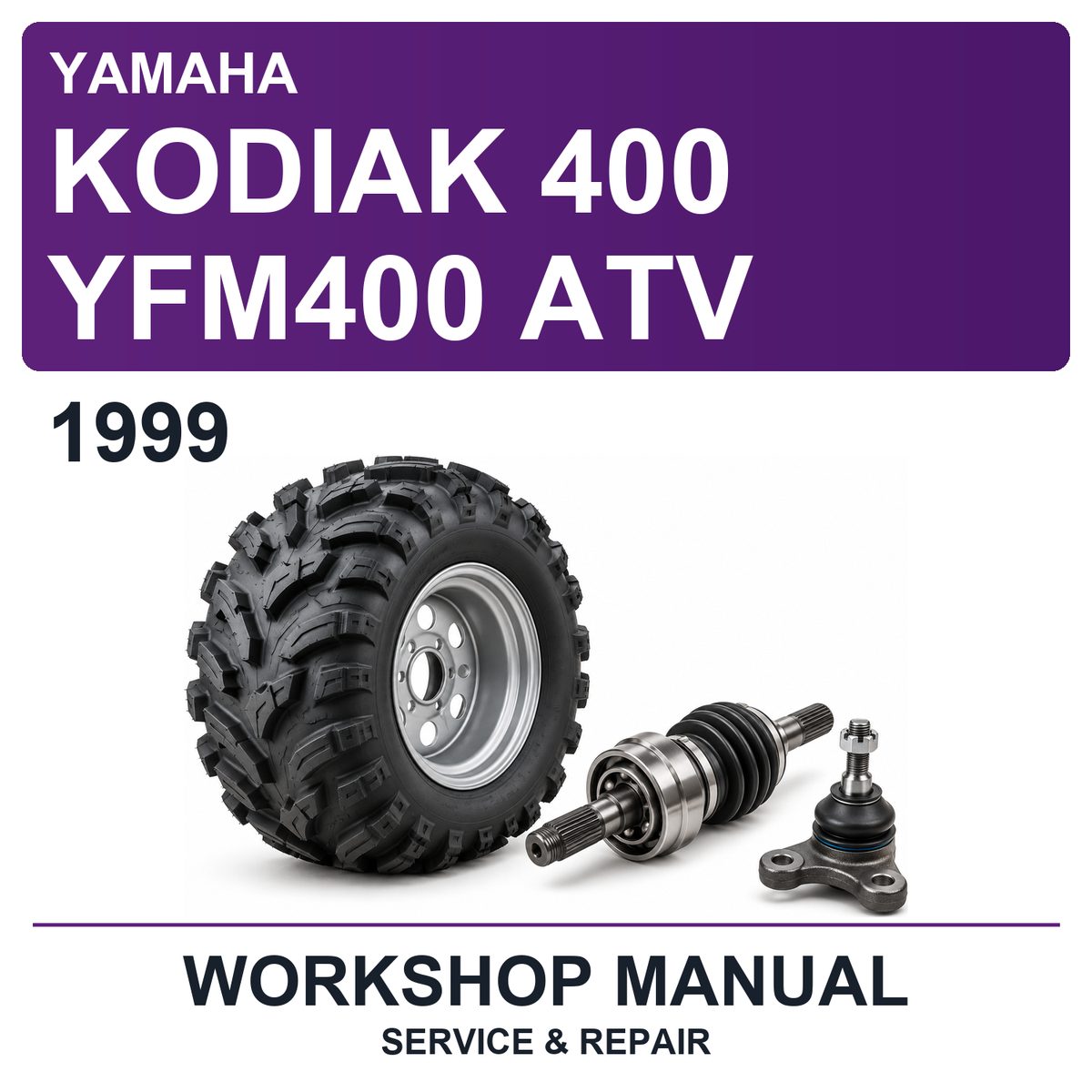 1999 Yamaha Kodiak 400 YFM400 ATV Workshop Service & Repair Manual