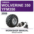 2009 Yamaha Wolverine 350 YFM350 Workshop Service & Repair Manual