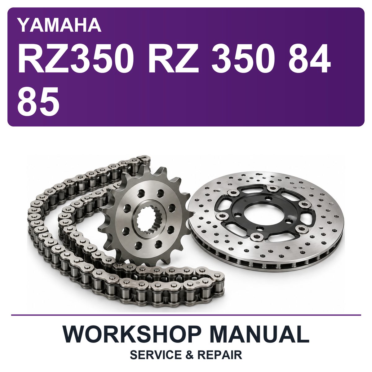 Yamaha RZ350 RZ 350 84 85 Workshop Service & Repair Manual