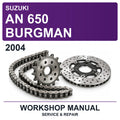2004 Suzuki AN 650 Burgman Workshop Service & Repair Manual