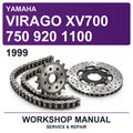 1999 Yamaha Virago XV700 750 920 1100 Workshop Service & Repair Manual