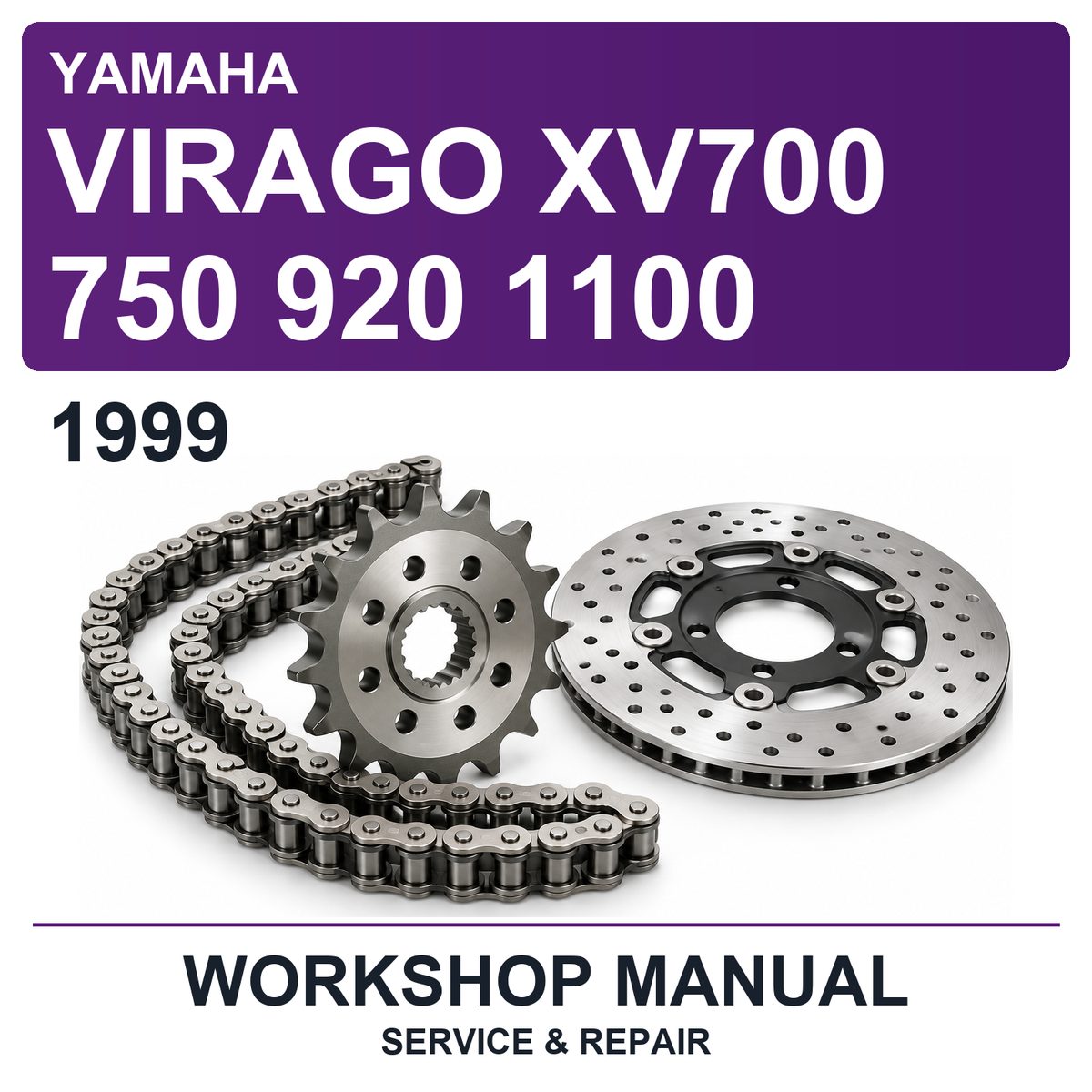 1999 Yamaha Virago XV700 750 920 1100 Workshop Service & Repair Manual