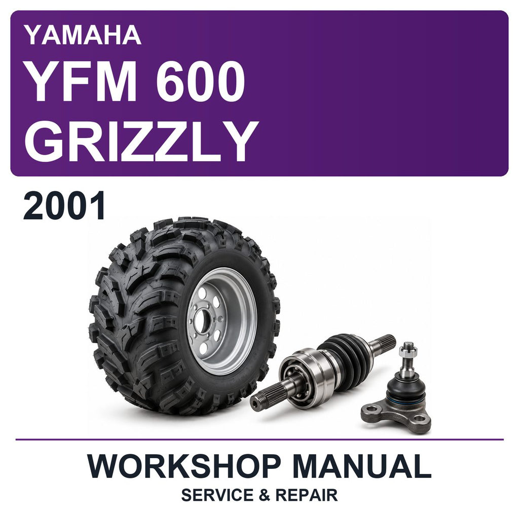 2001 Yamaha YFM 600 Grizzly Workshop Service & Repair Manual