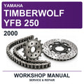 2000 Yamaha Timberwolf YFB 250 Workshop Service & Repair Manual