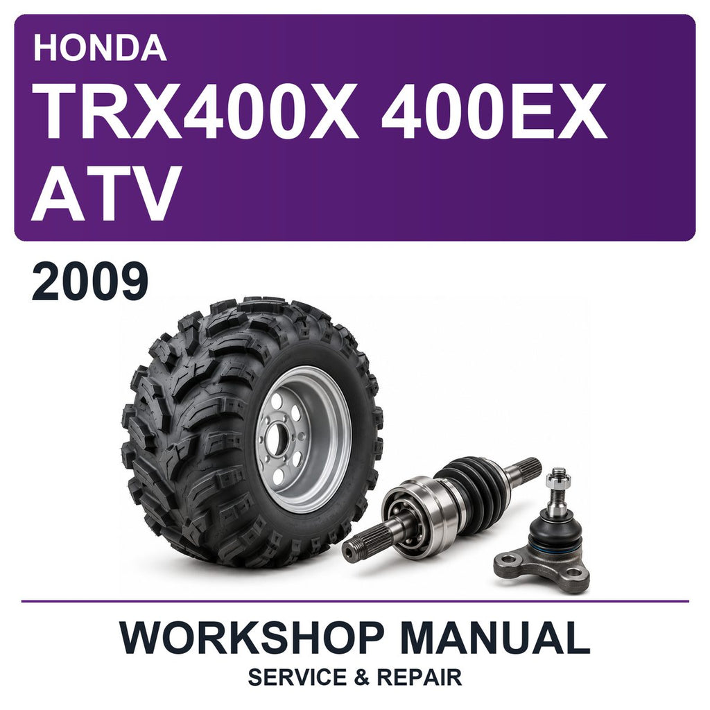 2009 Honda TRX400X 400EX ATV Workshop Service & Repair Manual