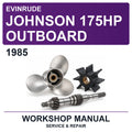 1985 Evinrude Johnson 175HP Outboard Workshop Service & Repair Manual