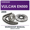 2008 Kawasaki Vulcan EN500 Workshop Service & Repair Manual