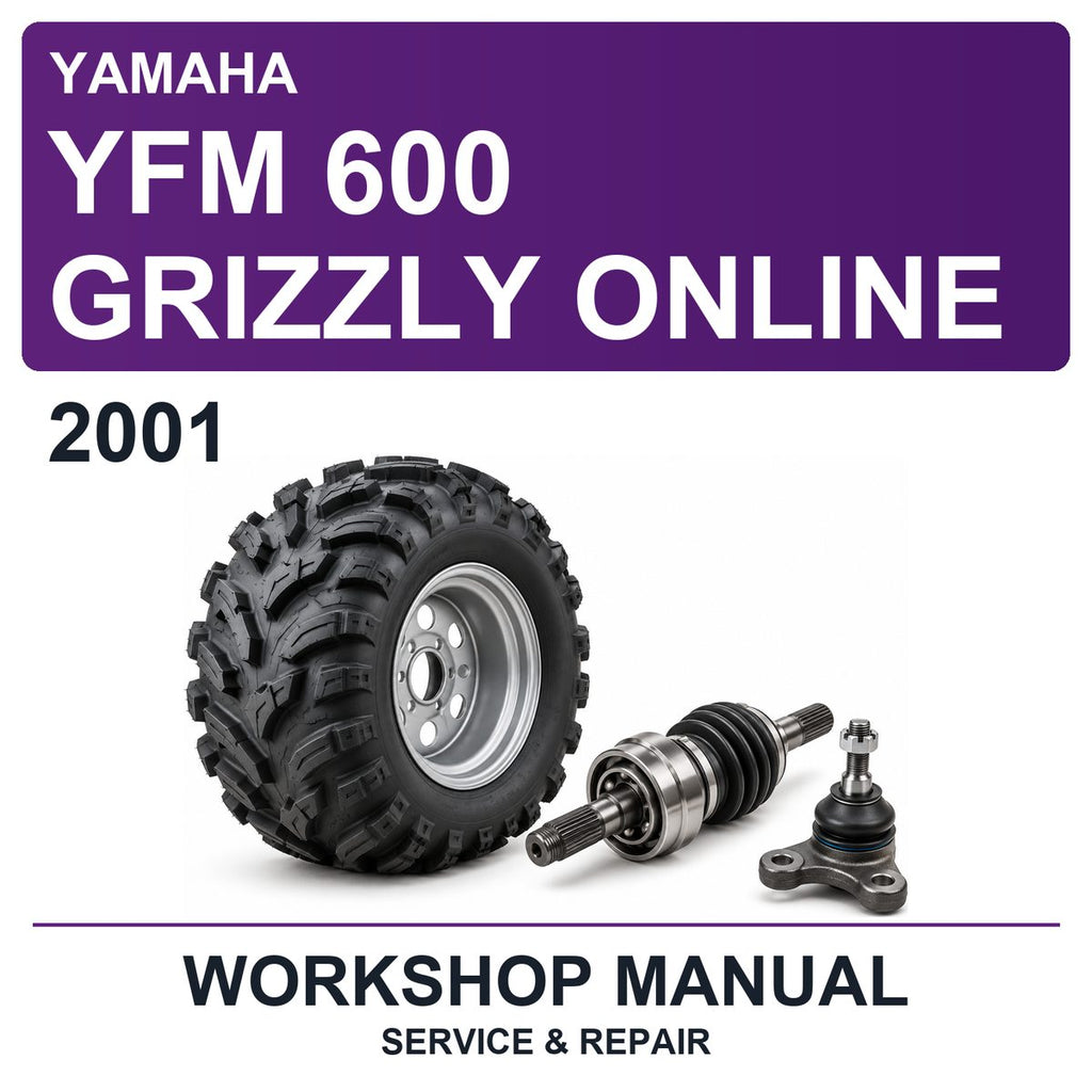 2001 Yamaha YFM 600 Grizzly Online Workshop Service & Repair Manual