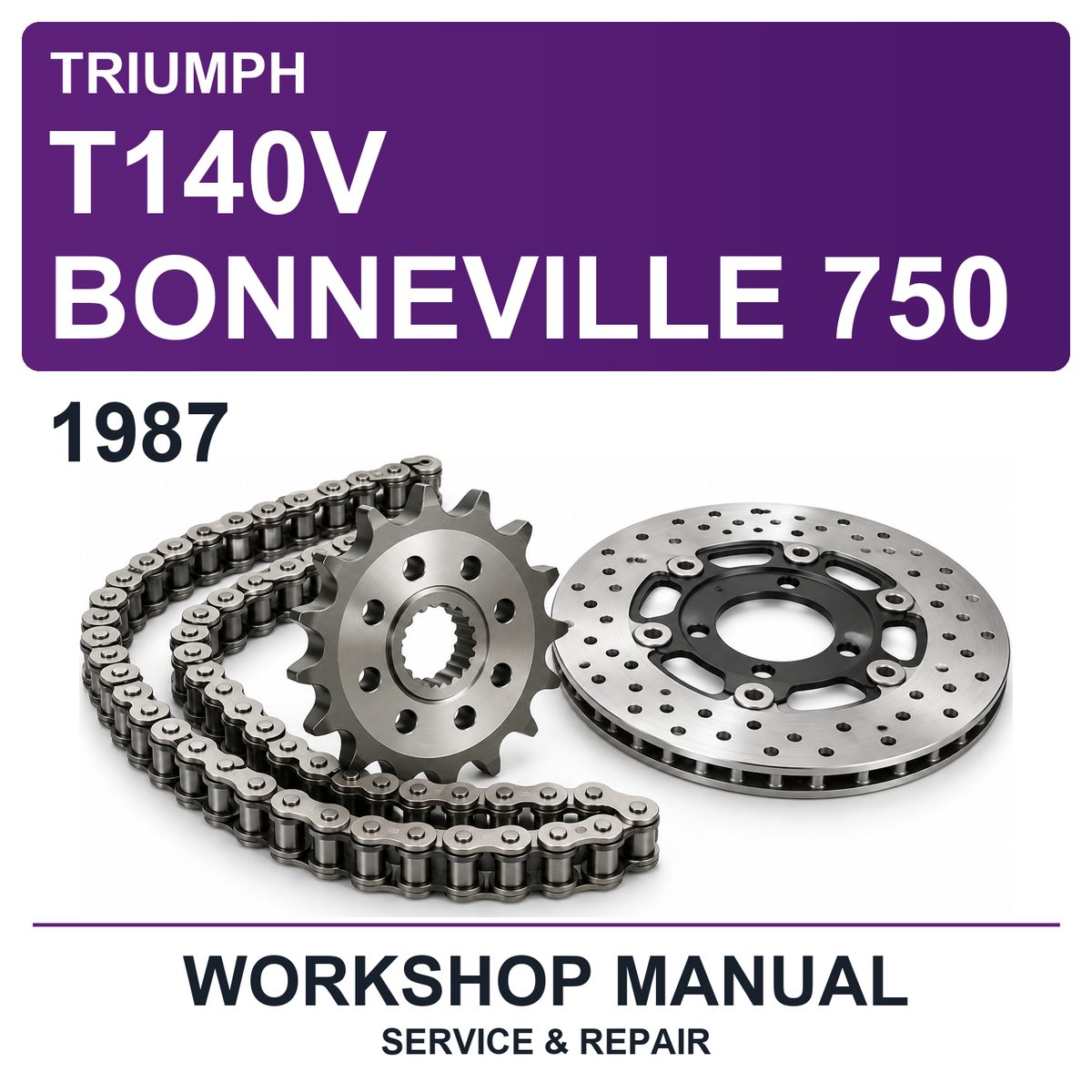 1987 Triumph T140V Bonneville 750 Workshop Service & Repair Manual