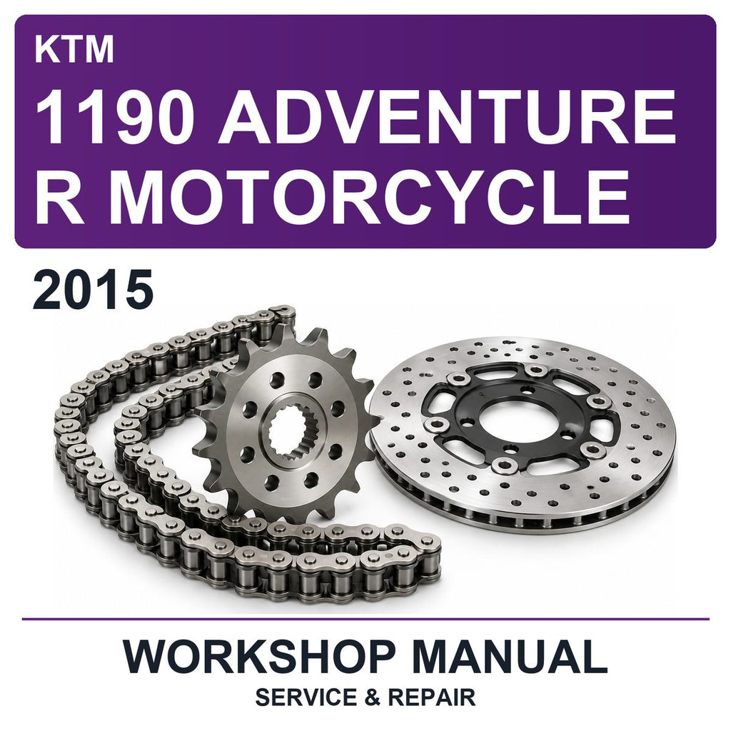 2015 KTM 1190 Adventure R Motorcycle Workshop Service & Repair Manual