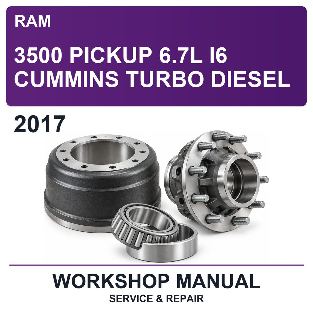 2017 Ram 3500 Pickup 6.7L I6 Cummins Turbo Diesel Workshop Service & Repair Manual