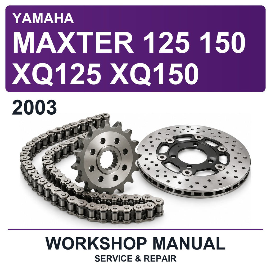 2003 Yamaha Maxter 125 150 XQ125 XQ150 Workshop Service & Repair Manual
