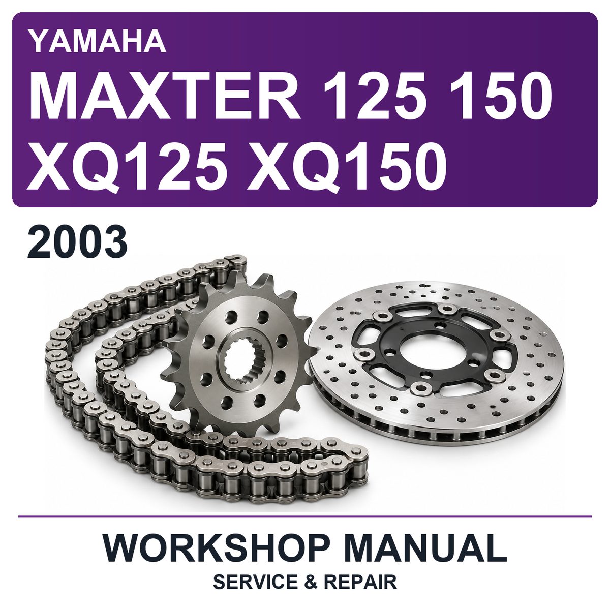 2003 Yamaha Maxter 125 150 XQ125 XQ150 Workshop Service & Repair Manual