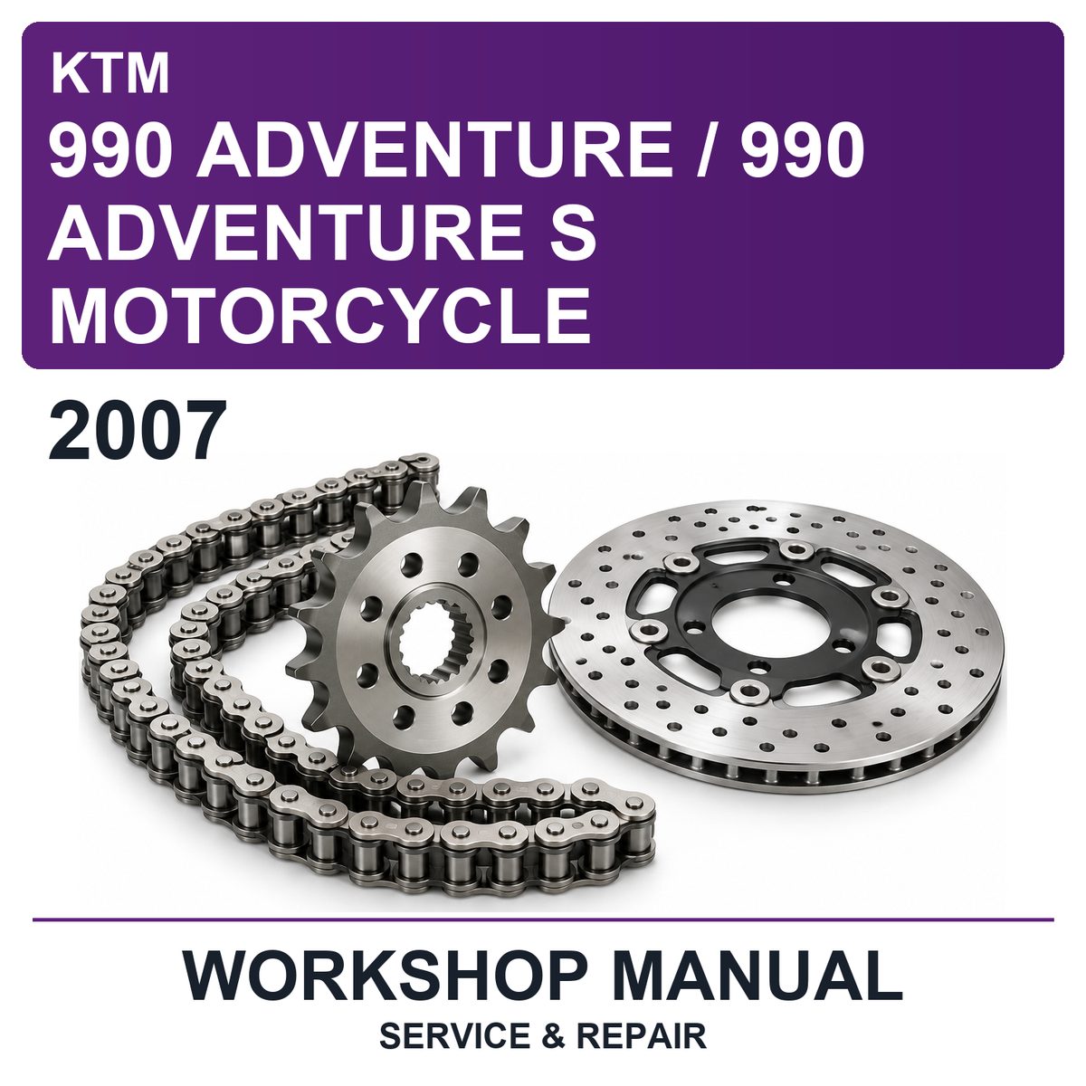 2007 KTM 990 Adventure / 990 Adventure S Motorcycle Workshop Service & Repair Manual