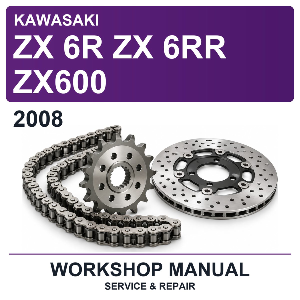 2008 Kawasaki ZX 6R ZX 6RR ZX600 Workshop Service & Repair Manual