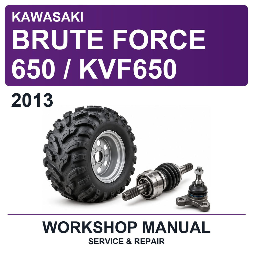 2013 Kawasaki Brute Force 650 / KVF650 Workshop Service & Repair Manual
