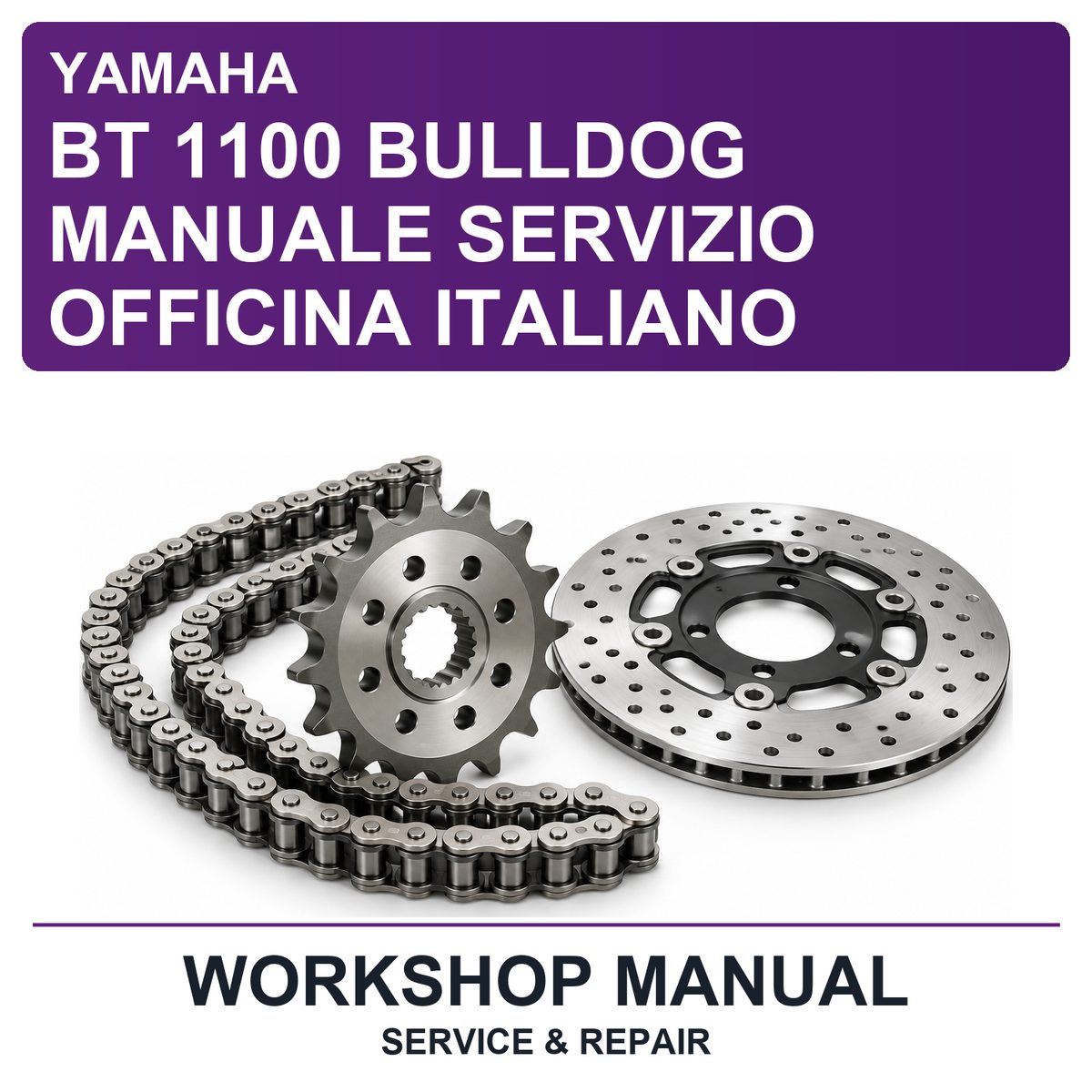 Yamaha BT 1100 Bulldog Manuale Servizio Officina Italiano Workshop Service & Repair Manual