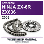 2006 Kawasaki Ninja ZX-6R ZX636 Workshop Service & Repair Manual