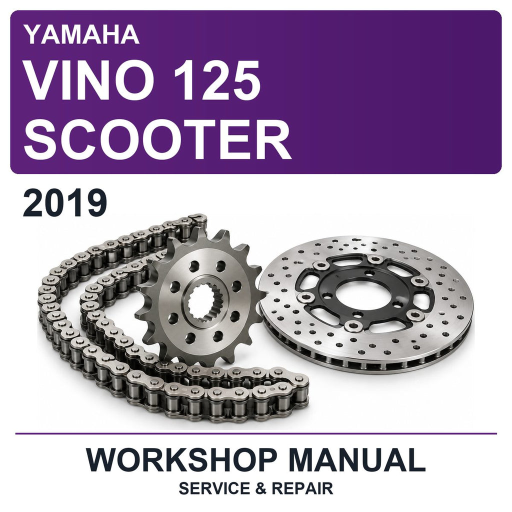 2019 Yamaha Vino 125 Scooter Workshop Service & Repair Manual
