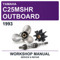 1993 Yamaha C25MSHR Outboard Workshop Service & Repair Manual