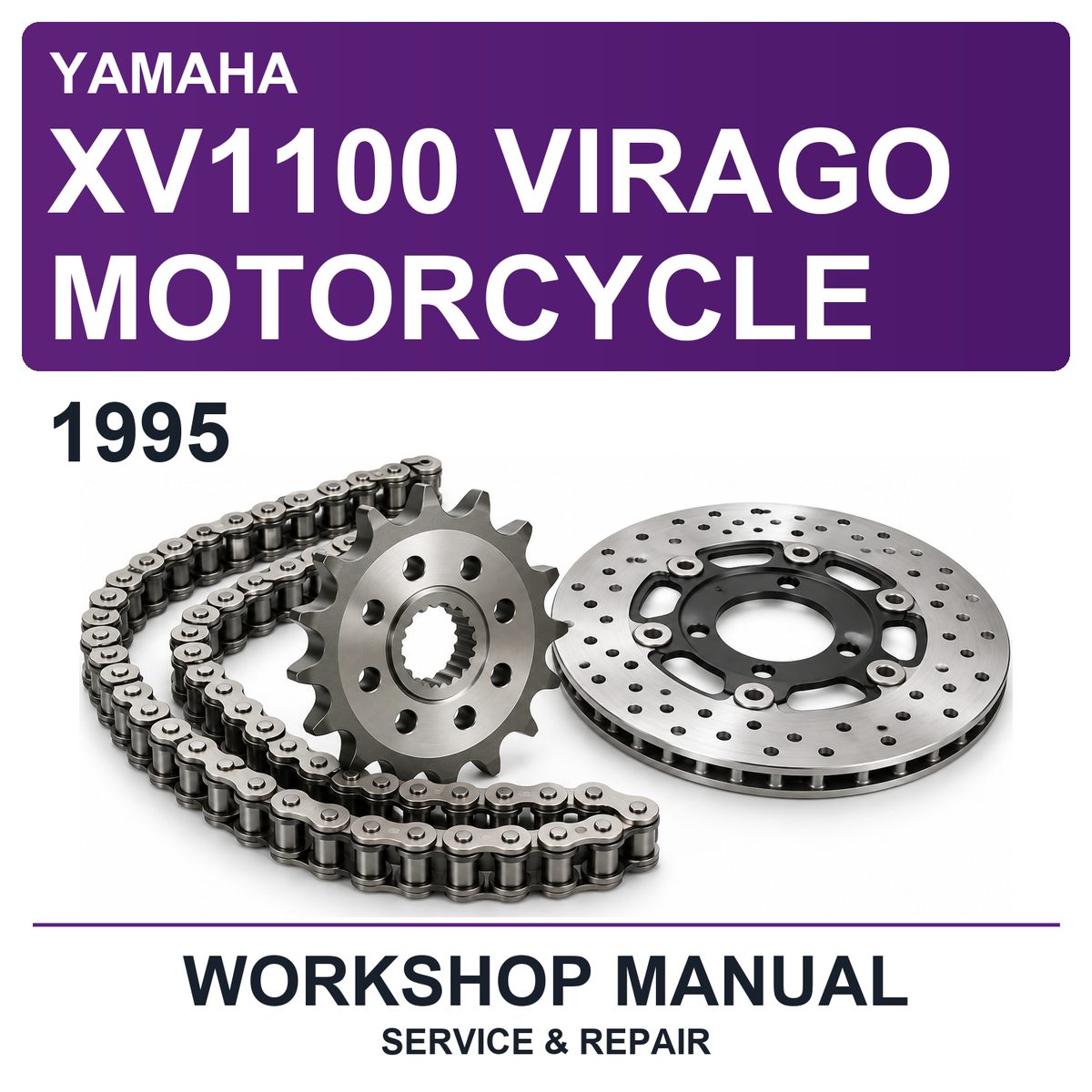 1995 Yamaha XV1100 Virago Motorcycle Workshop Service & Repair Manual