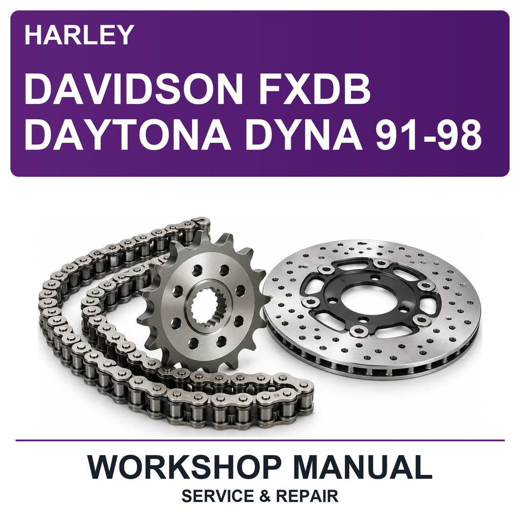 Harley Davidson Fxdb Daytona Dyna 91-98 Workshop Service & Repair Manual
