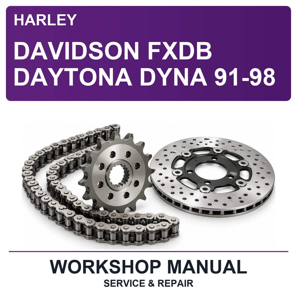Harley Davidson Fxdb Daytona Dyna 91-98 Workshop Service & Repair Manual