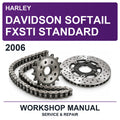 2006 Harley Davidson Softail Fxsti Standard Workshop Service & Repair Manual